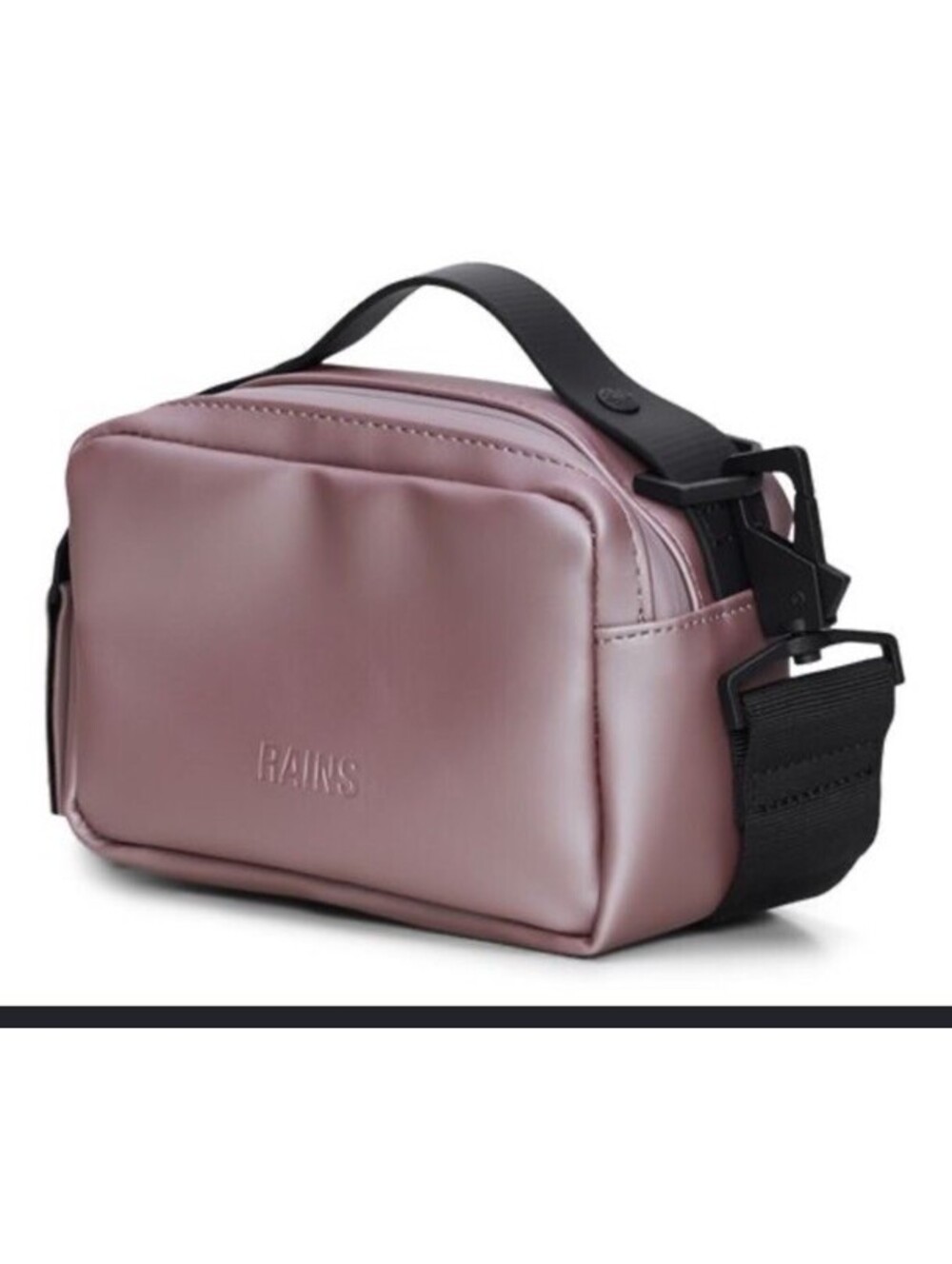 NWT RAINS Micro Box W3 Crossbody Bag In Muse Pink Purple Retail $95
